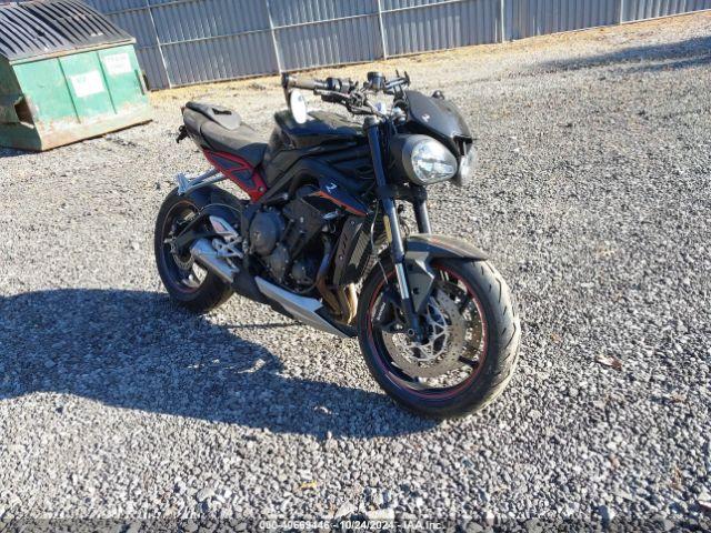  Salvage Triumph Motorcycle Street Triple