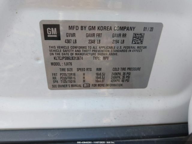 Chevrolet Trax Awd Lt Image 10